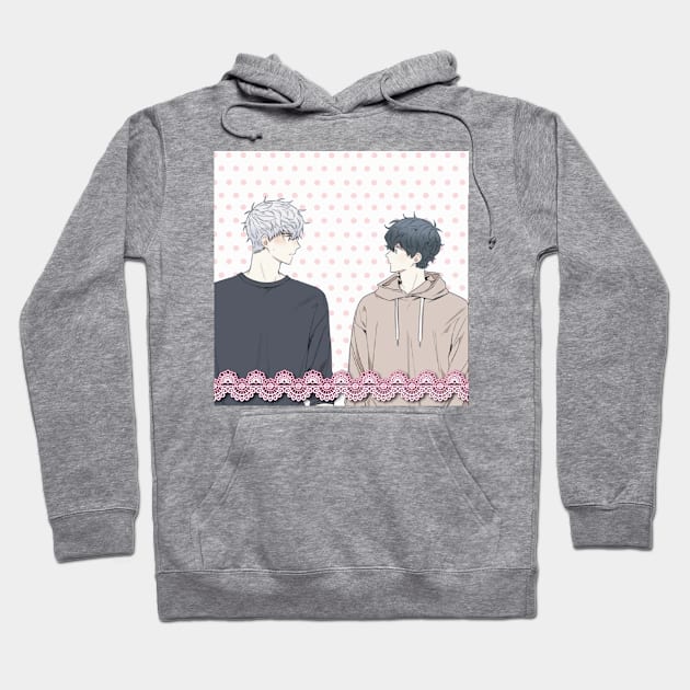 sweet gay couple Hoodie by Sakura Girl Boutique